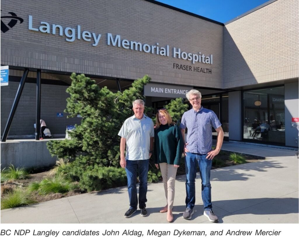 BC NDP to deliver new patient care tower at Langley Memorial Hospital