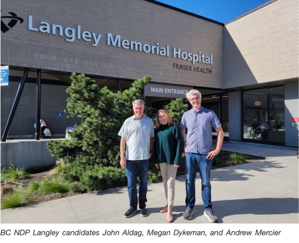 BC NDP to deliver new patient care tower at Langley Memorial Hospital