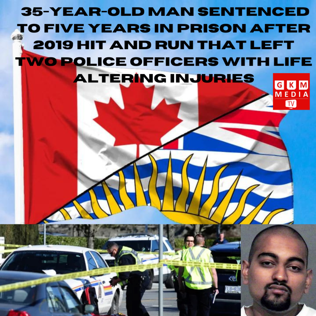 35-year-old man sentenced to five years in prison after 2019 hit and run that left two police officers with life altering injuries