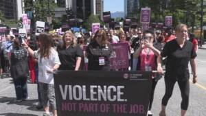 B.C. Nurses Rally Against Rising Workplace Violence