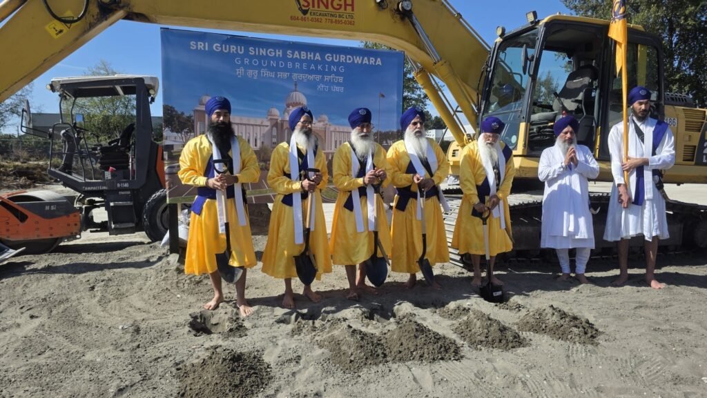 Construction Begins on New Sri Guru Singh Sabha Gurdwara Building in Surrey